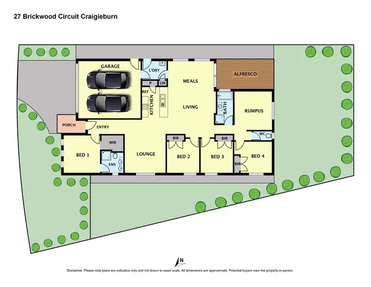 Floorplan of Homely house listing, 27 Brickwood Circuit, Craigieburn VIC 3064