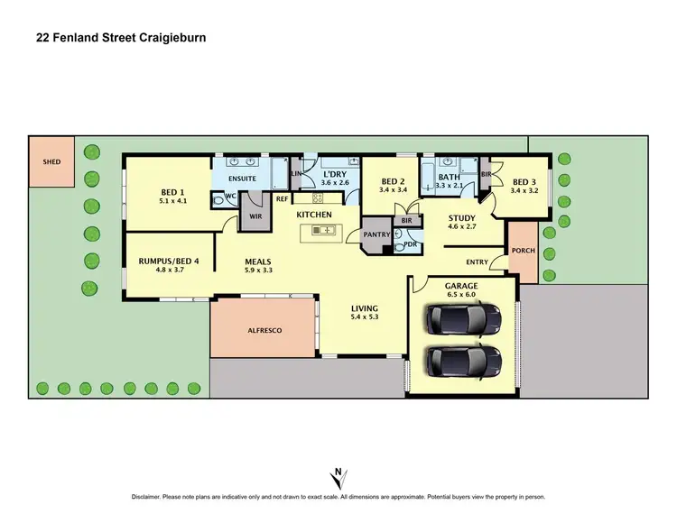 Floorplan of Homely house listing, 22 Fenland Street, Craigieburn VIC 3064