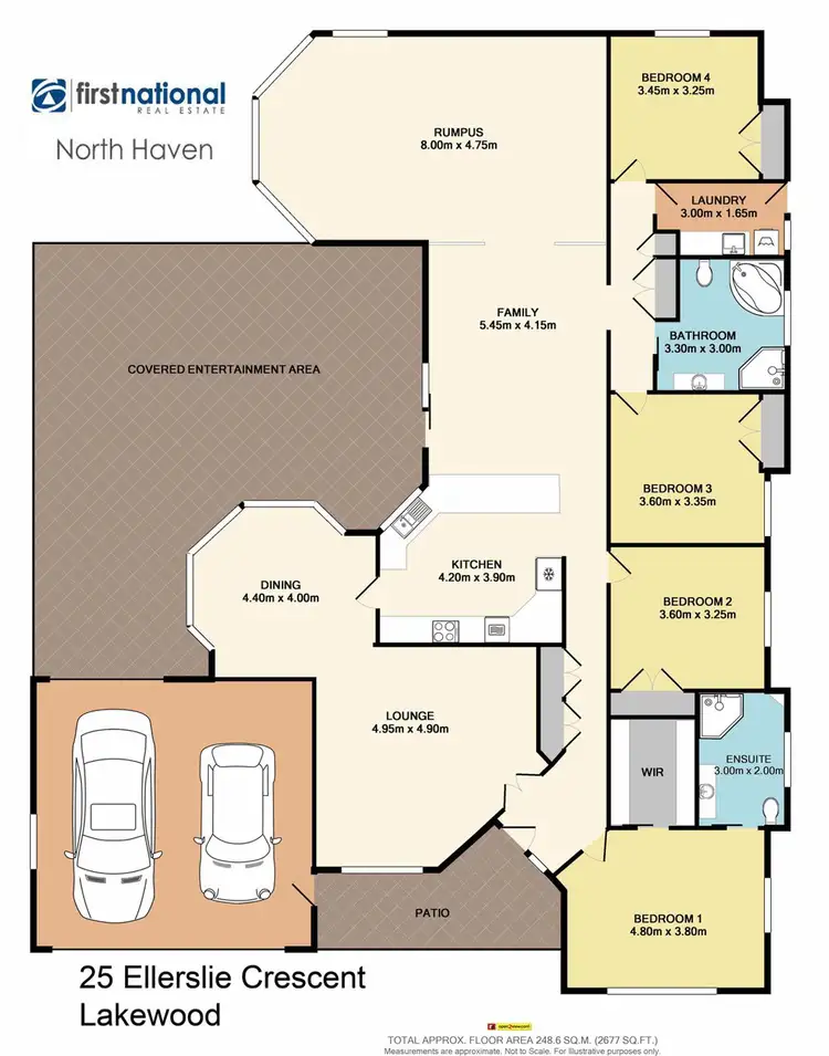 Floorplan of Homely house listing, 25 Ellerslie Crescent, Lakewood NSW 2443