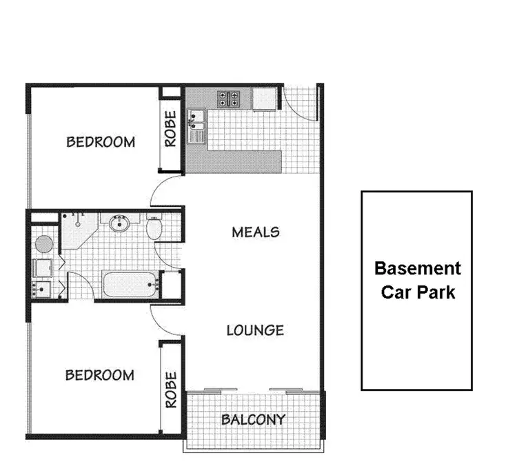 Floorplan of Homely apartment listing, 606/341 Ascot Vale Road, Moonee Ponds VIC 3039