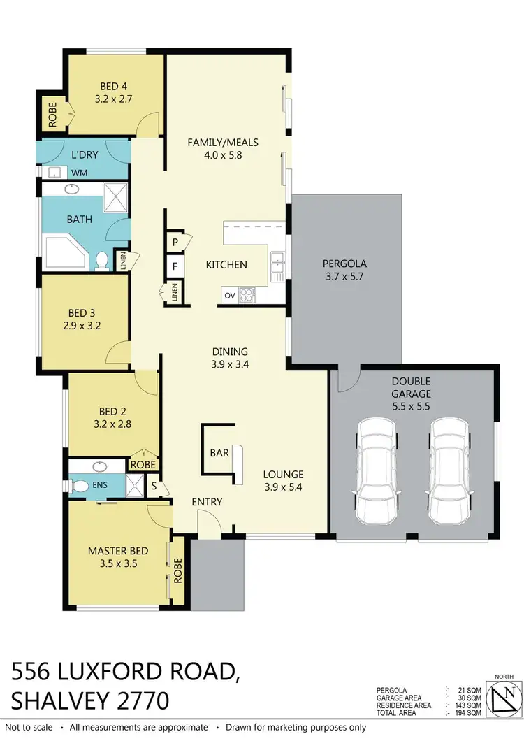 Floorplan of Homely house listing, 556 Luxford Road, Shalvey NSW 2770