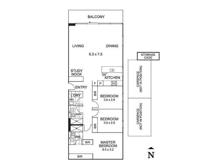 Floorplan of Homely apartment listing, 406/20 Hepburn Rd, Doncaster VIC 3108