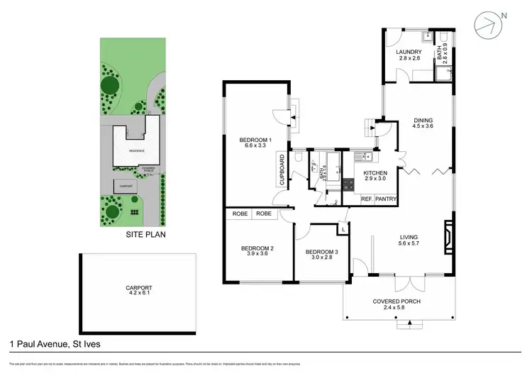 Floorplan of Homely house listing, 1 Paul Avenue, St Ives NSW 2075