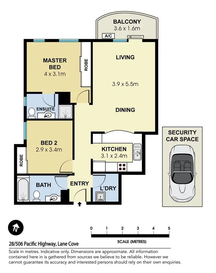 Floorplan of Homely apartment listing, 28/506 Pacific Highway, Lane Cove NSW 2066