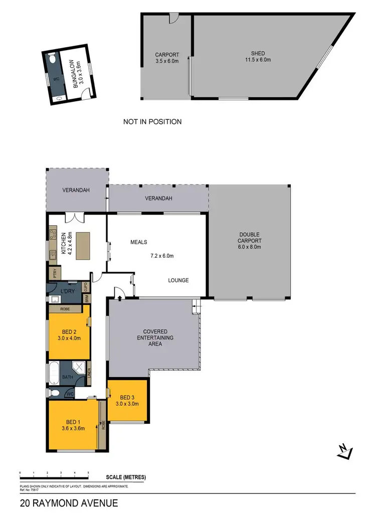 Floorplan of Homely house listing, 20 Raymond Avenue, Flora Hill VIC 3550