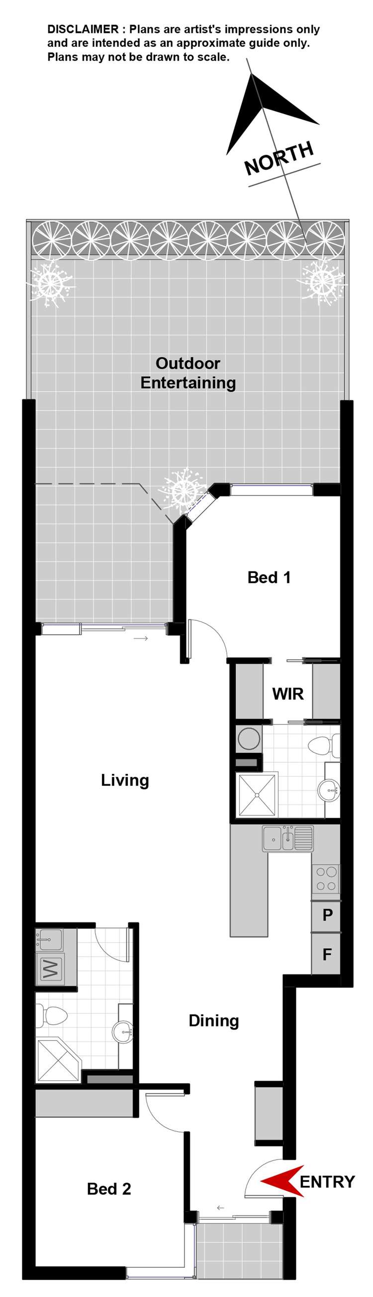 Floorplan of Homely apartment listing, 4/2 Cunningham Street, Griffith ACT 2603