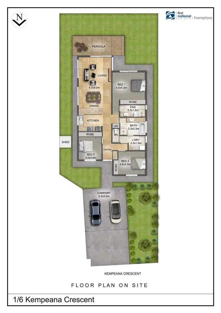 Floorplan of Homely unit listing, 1/6 Kempeana Crescent, Araluen NT 870