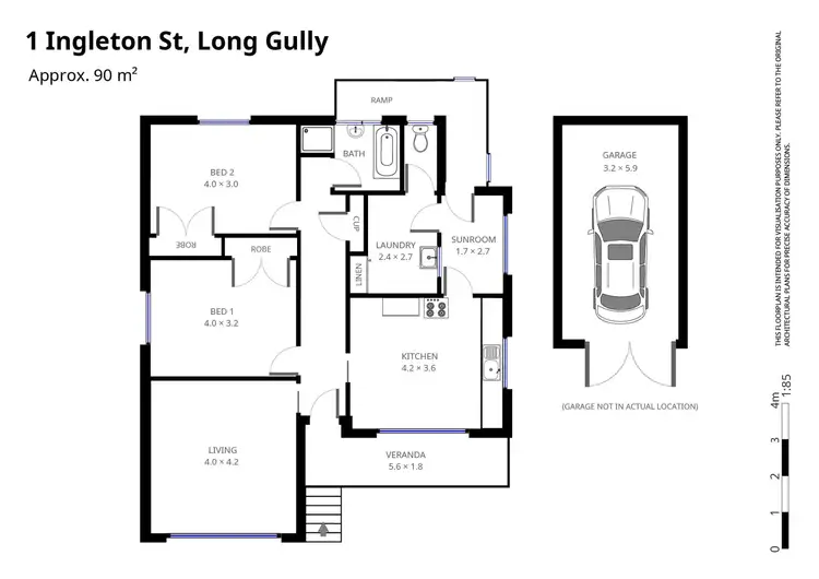 Floorplan of Homely house listing, 1 Ingleton Street, Long Gully VIC 3550