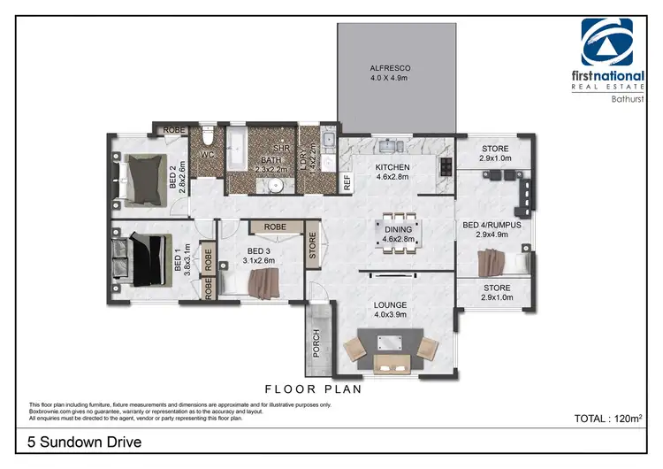 Floorplan of Homely house listing, 5 Sundown Drive, Kelso NSW 2795