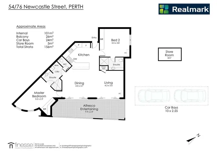 Floorplan of Homely apartment listing, 54/76 Newcastle St, Perth WA 6000
