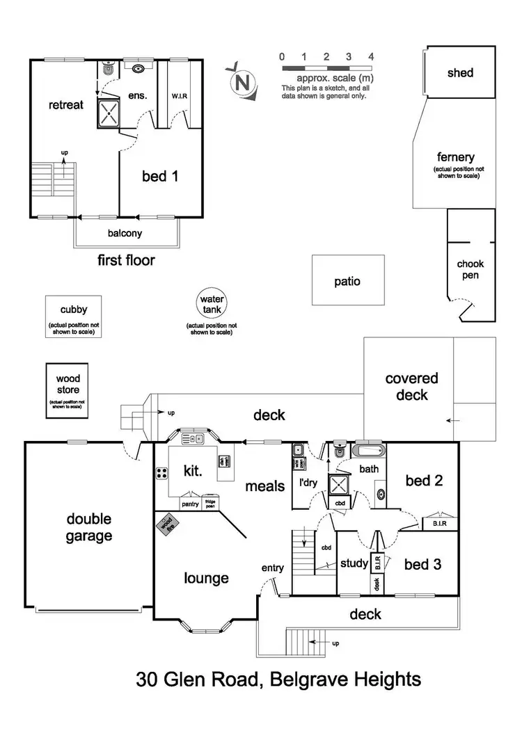 Floorplan of Homely house listing, 30 Glen Road, Belgrave Heights VIC 3160