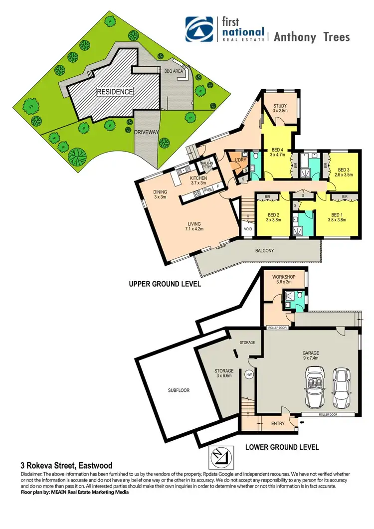 Floorplan of Homely house listing, 3 Rokeva Street, Eastwood NSW 2122