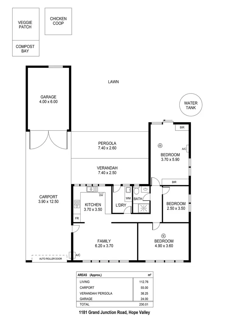 Floorplan of Homely house listing, 1181 Grand Junction Road, Hope Valley SA 5090