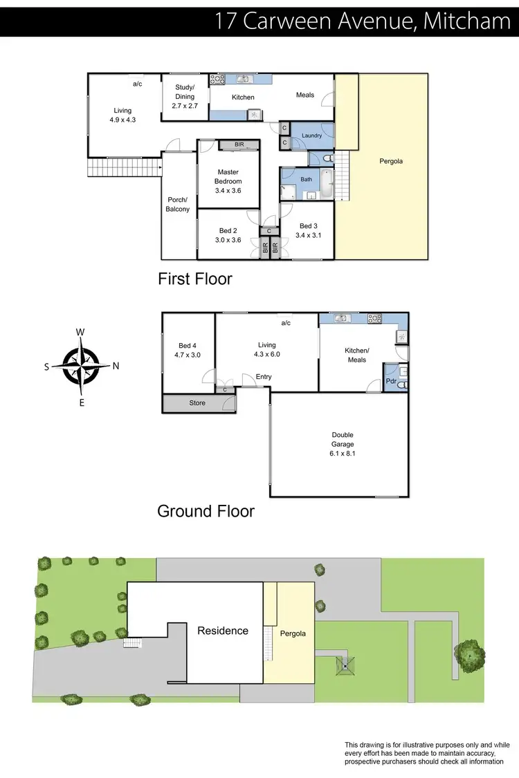 Floorplan of Homely house listing, 17 Carween Avenue, Mitcham VIC 3132
