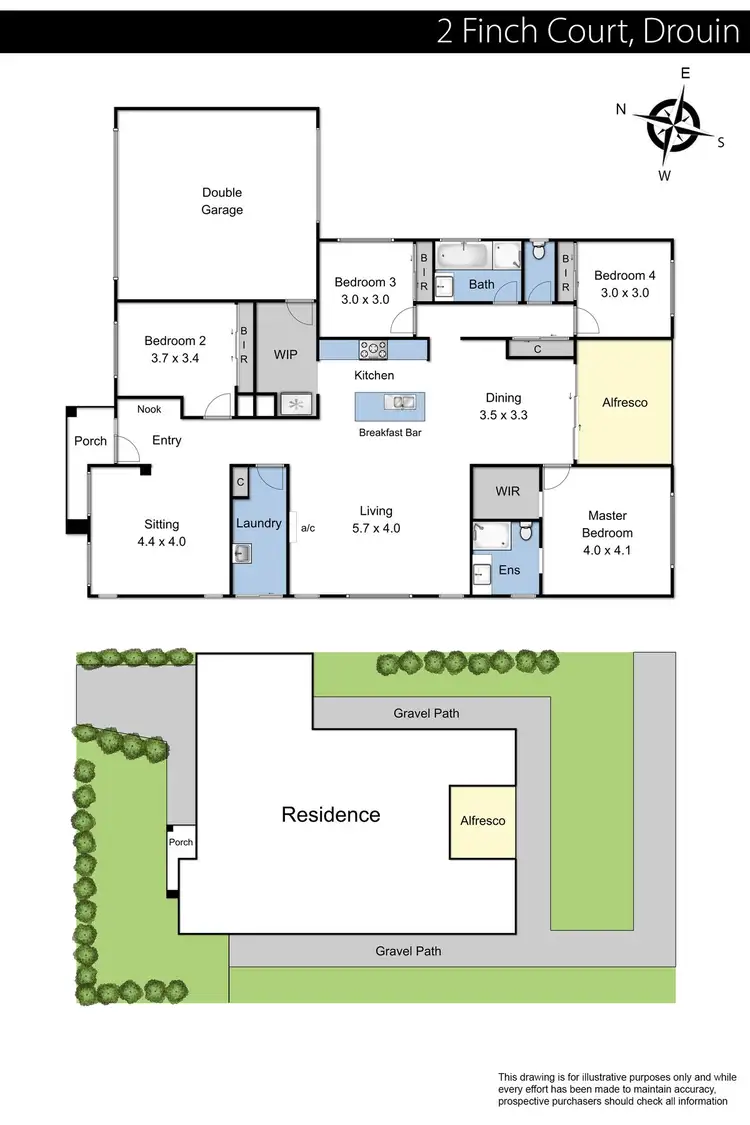 Floorplan of Homely house listing, 2 Finch Court, Drouin VIC 3818