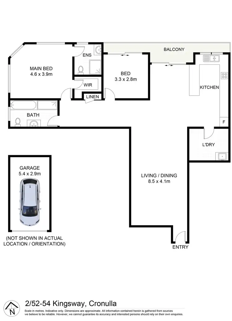 Floorplan of Homely unit listing, 2/52-54 Kingsway, Cronulla NSW 2230