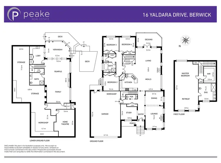 Floorplan of Homely house listing, 16 Yaldara Drive, Berwick VIC 3806