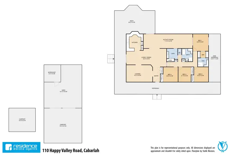 Floorplan of Homely house listing, 110 Happy Valley Road, Cabarlah QLD 4352