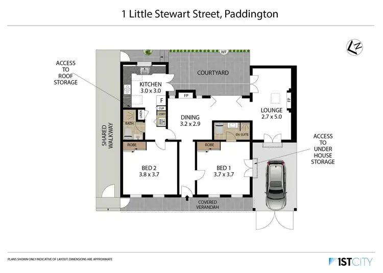 Floorplan of Homely house listing, 1 Little Stewart Street, Paddington NSW 2021