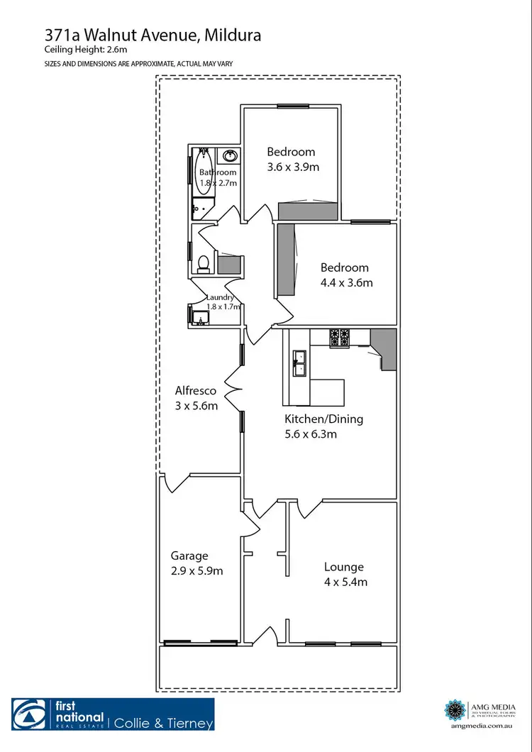 Floorplan of Homely townhouse listing, 371A Walnut Avenue, Mildura VIC 3500
