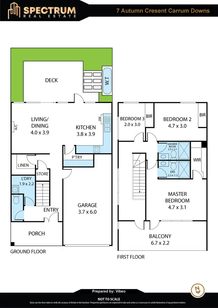 Floorplan of Homely townhouse listing, 7 Autumn Crescent, Carrum Downs VIC 3201