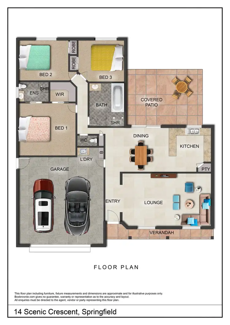 Floorplan of Homely house listing, 14 Scenic Crescent, Springfield QLD 4300