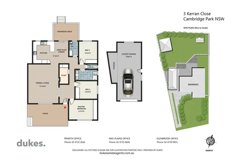 Floorplan of Homely house listing, 3 Kerran Close, Cambridge Park NSW 2747