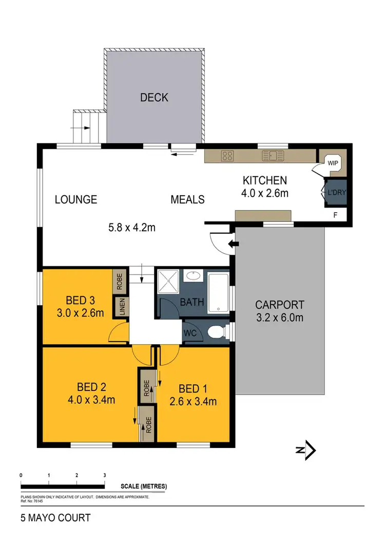 Floorplan of Homely house listing, 5 Mayo Court, Golden Square VIC 3555