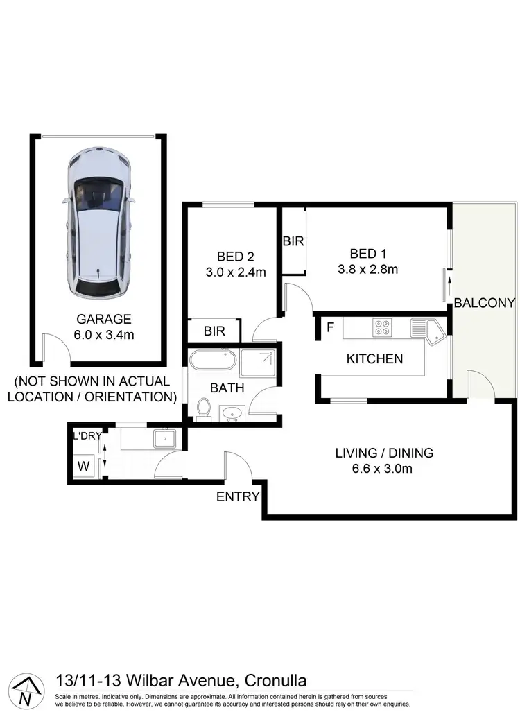 Floorplan of Homely unit listing, 13/11-13 Wilbar Avenue, Cronulla NSW 2230