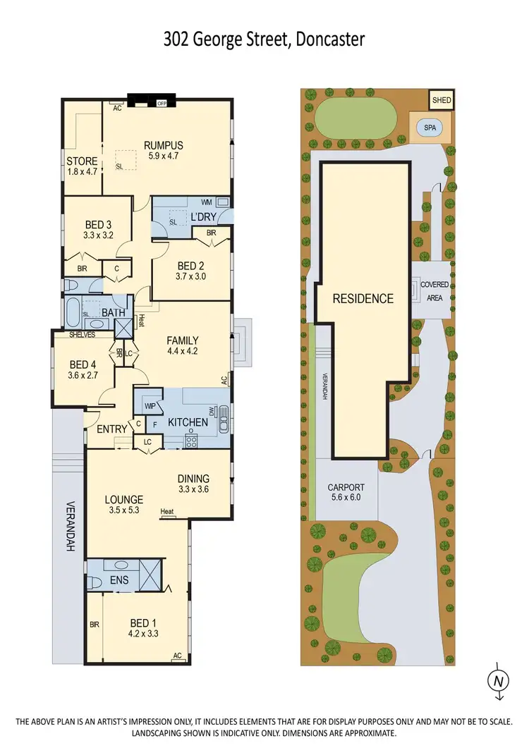 Floorplan of Homely house listing, 302 George Street, Doncaster VIC 3108