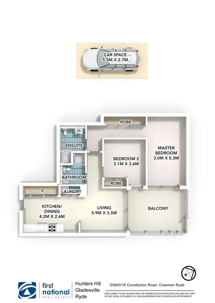 Floorplan of Homely apartment listing, 603D/16 Constitution Road, Ryde NSW 2112