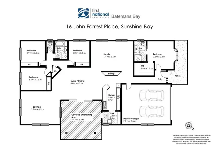 Floorplan of Homely house listing, 16 John Forrest Place, Sunshine Bay NSW 2536