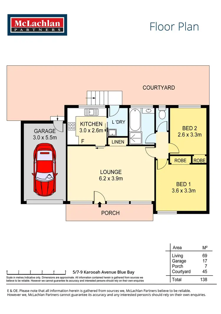 Floorplan of Homely villa listing, 5/7-9 Karooah Avenue, Blue Bay NSW 2261