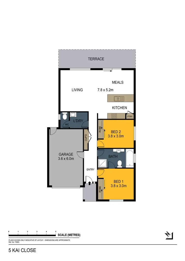 Floorplan of Homely house listing, 5 Kai Close, Epsom VIC 3551