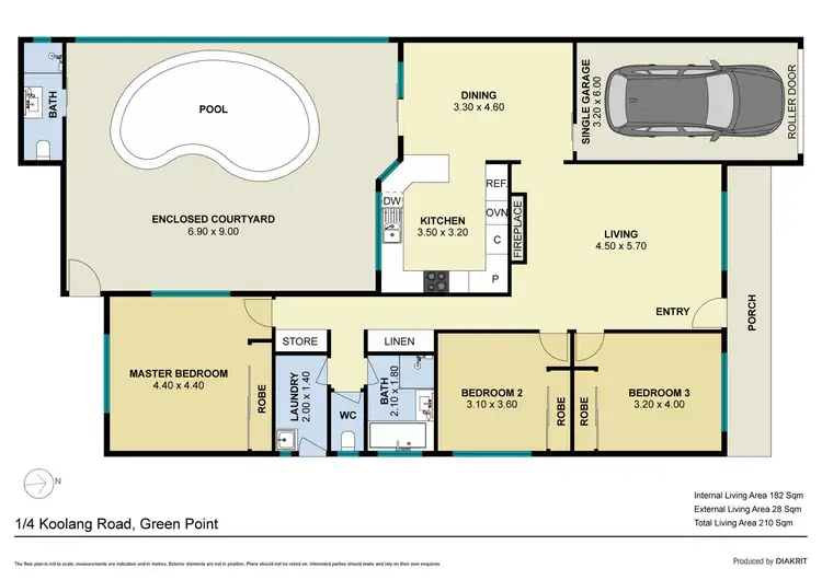 Floorplan of Homely villa listing, 1/4 Koolang Road, Green Point NSW 2251