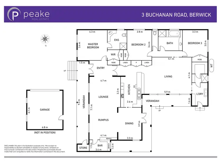 Floorplan of Homely house listing, 3 Buchanan Road, Berwick VIC 3806