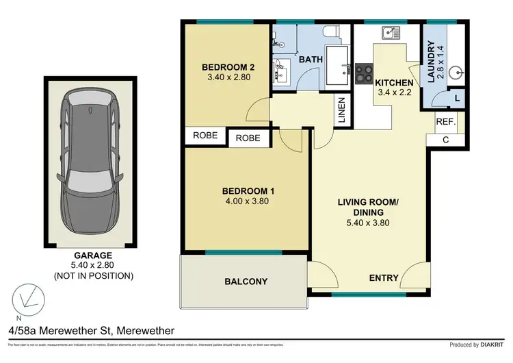 Floorplan of Homely apartment listing, 4/58A Merewether Street, Merewether NSW 2291