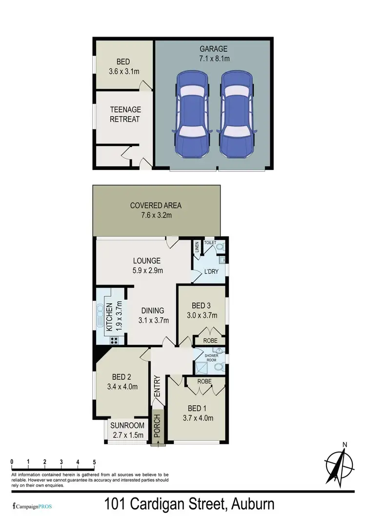 Floorplan of Homely house listing, 101 Cardigan Street, Auburn NSW 2144