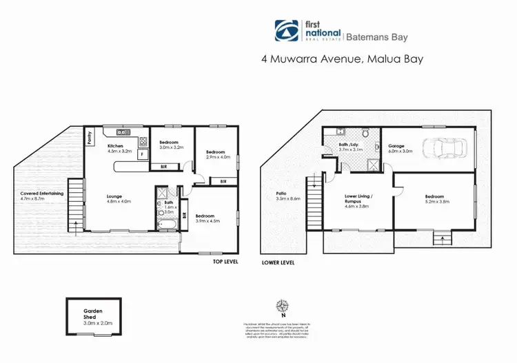 Floorplan of Homely house listing, 4 Muwarra Avenue, Malua Bay NSW 2536