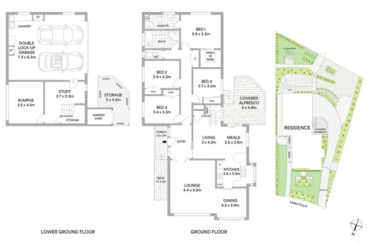 Floorplan of Homely house listing, 11 Lesay Court, Mount Waverley VIC 3149