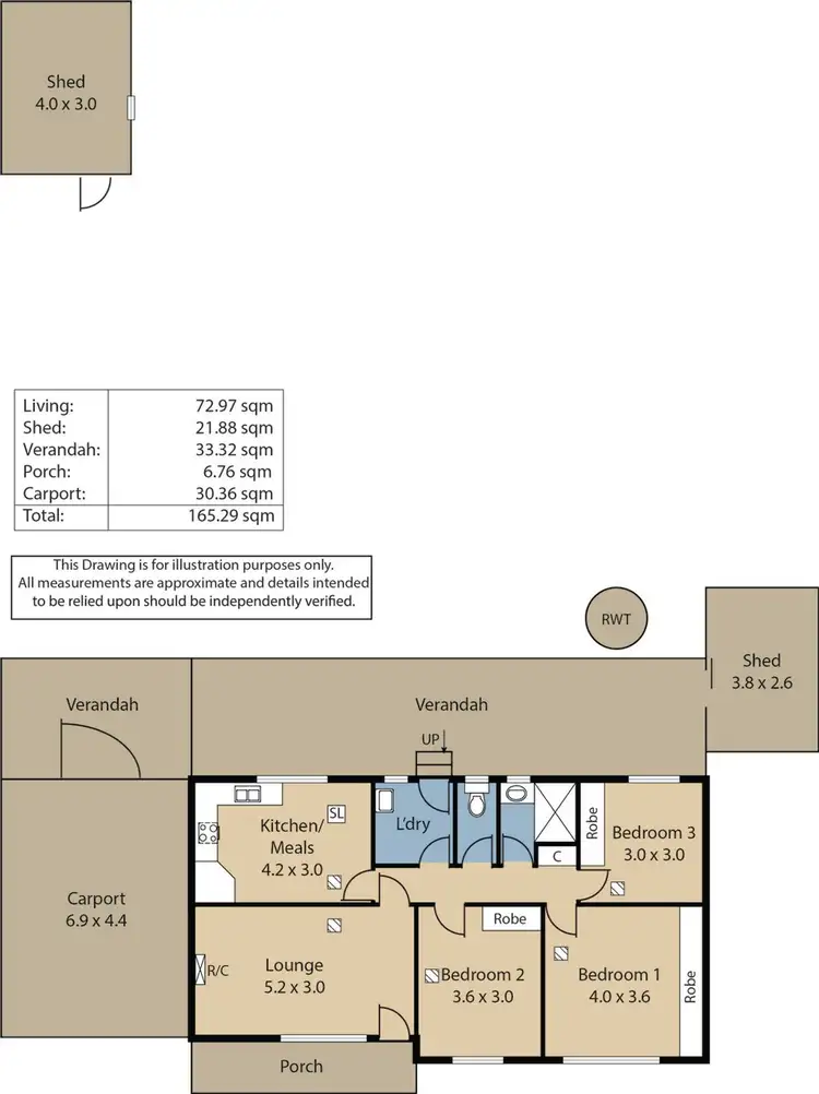 Floorplan of Homely house listing, 5 Selkirk Street, Evanston SA 5116