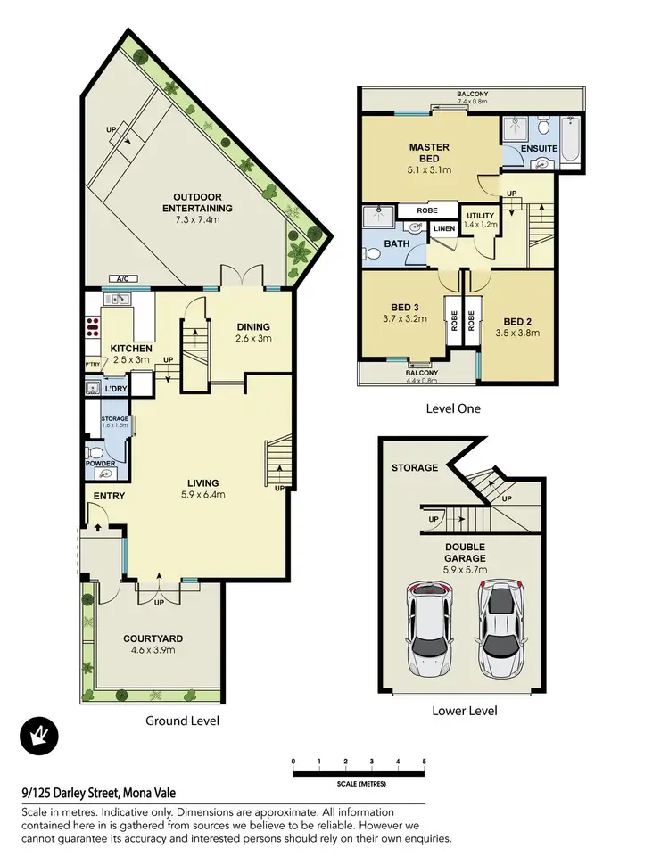 Floorplan of Homely townhouse listing, 9/125 Darley Street, Mona Vale NSW 2103