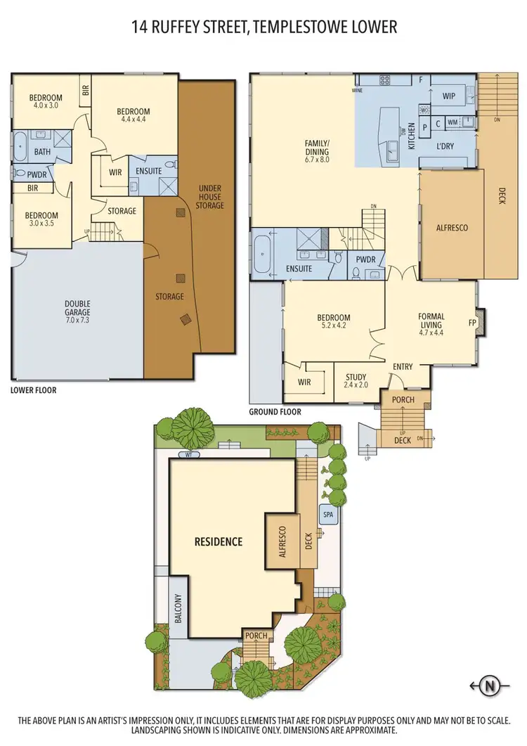 Floorplan of Homely house listing, 14 Ruffey Street, Templestowe Lower VIC 3107