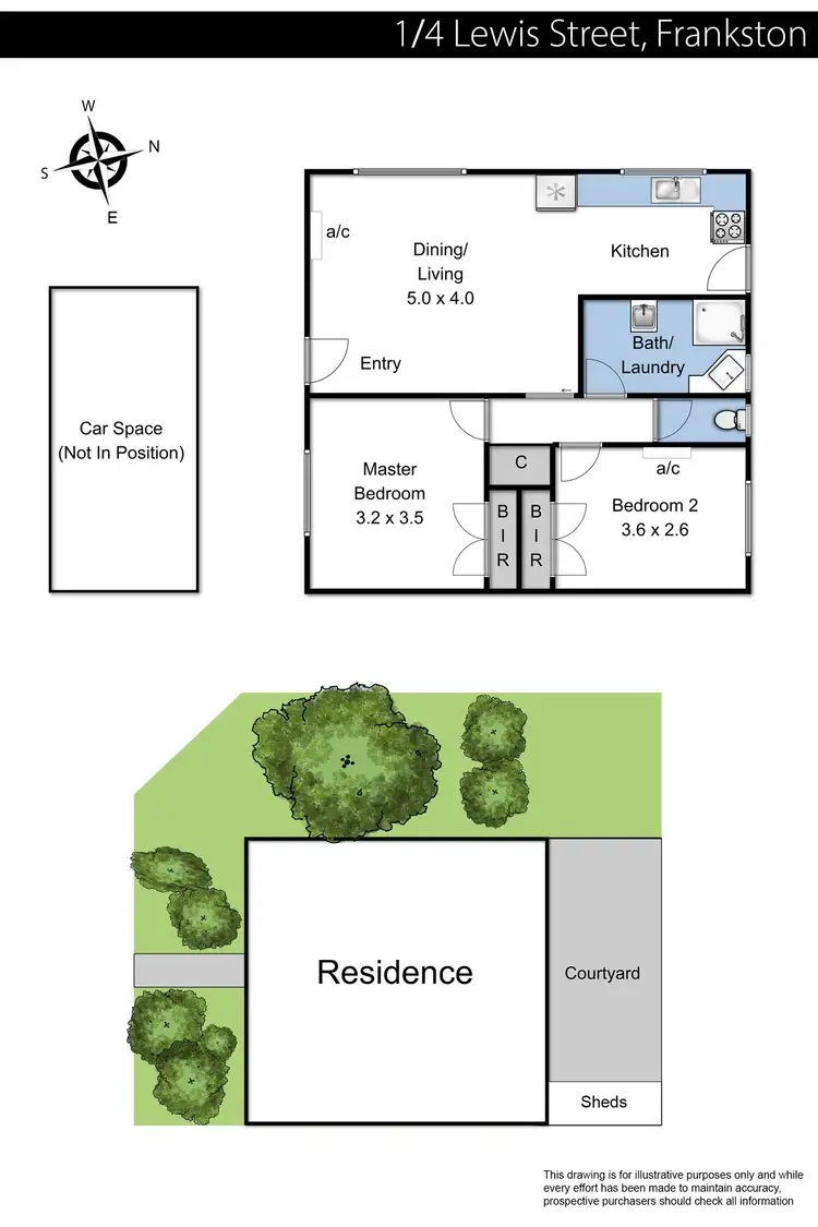 Floorplan of Homely unit listing, 1/4 Lewis Street, Frankston VIC 3199