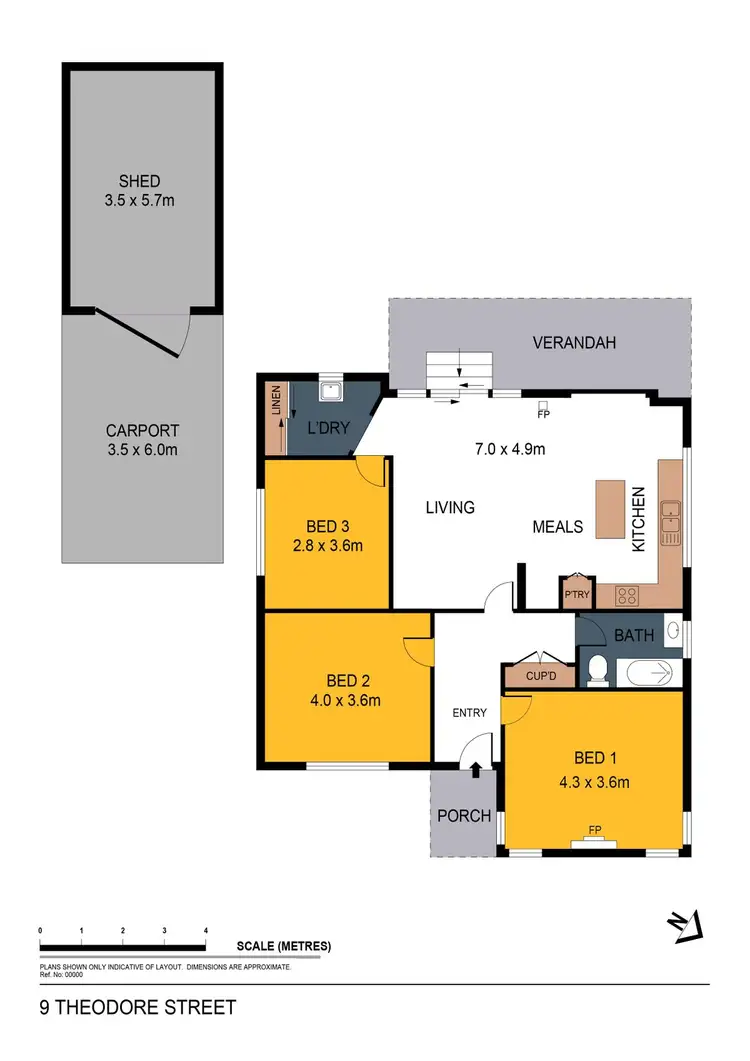 Floorplan of Homely house listing, 9 Theodore Street, Flora Hill VIC 3550