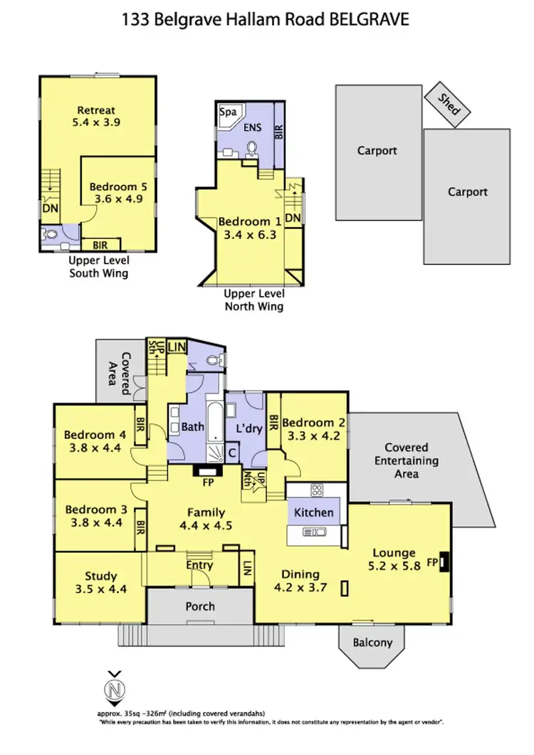 Floorplan of Homely house listing, 133 BELGRAVE-HALLAM ROAD, Belgrave South VIC 3160