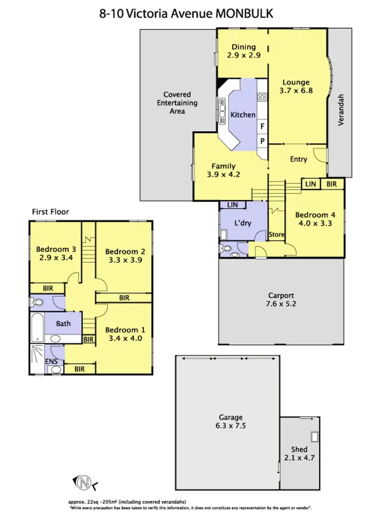 Floorplan of Homely house listing, 8-10 Victoria Avenue, Monbulk VIC 3793