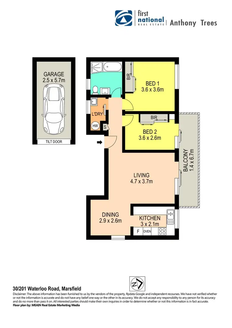 Floorplan of Homely unit listing, 30/201 Waterloo Road, Marsfield NSW 2122