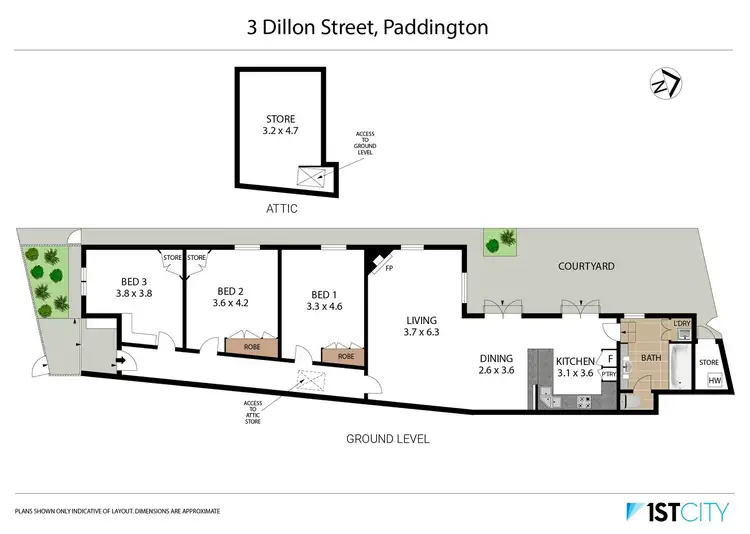 Floorplan of Homely house listing, 3 Dillon Street, Paddington NSW 2021