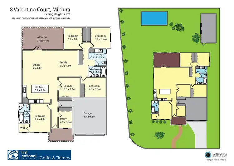 Floorplan of Homely house listing, 8 Valentino Court, Mildura VIC 3500